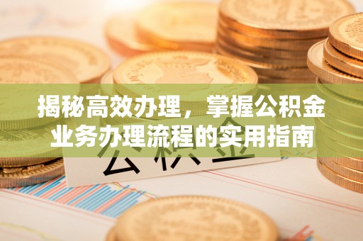 沾化揭秘高效办理，掌握公积金业务办理流程的实用指南