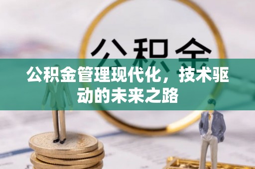 沾化公积金管理现代化，技术驱动的未来之路